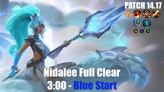 Nidalee Full Clear  300 Blue Start World Record  Patch 1422 [upl. by Corin]