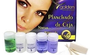 tutorial de planchado de ceja marca Golden [upl. by Hastie]