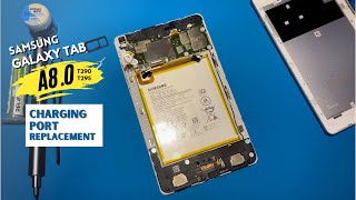 Samsung galaxy tab A 2019 charging port  t290   how to fix Samsung galaxy tab A chargingport [upl. by Ciri776]