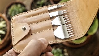 Making a Leather Tool Pouch [upl. by Assital]