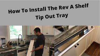 How To Install  RevAShelf Tip Out Tray [upl. by Patt]