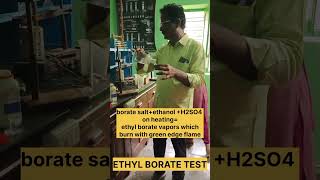 Ethyl borate test3rdBScyagcw [upl. by Mercola]