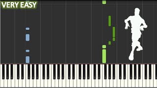 Fortnite  Default Dance Piano Tutorial [upl. by Wiebmer]