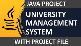 114  University Management System  Java Project  Introduction [upl. by Yruy]