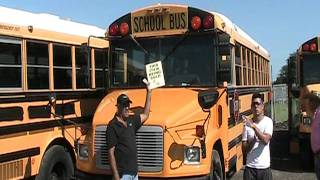 PINELLAS COUNTY SCHOOL BUS AUCTION FREIGHTLINERS WITH CAT DIESELS [upl. by Lonnard904]