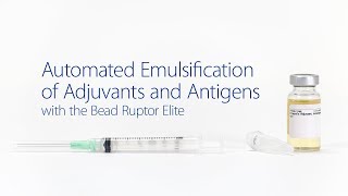 Automated Emulsification of Adjuvants and Antigens [upl. by Esadnac]