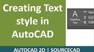 How to create new Text style in AutoCAD [upl. by Fendig758]