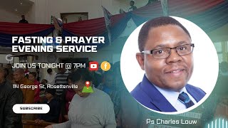 Fasting and Prayer Evening Service  04 September 2024 [upl. by Llerral]