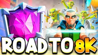 ROAD TO TOP 5 AT 8000 TROPHIES  Clash Royale [upl. by Aznofla]