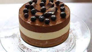 TRIPLE LAYER CHOCOLATE MOUSSE RECIPE [upl. by Gwenny]