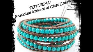 Tutorial  Bracciale ispirato al Chan Luu [upl. by Alikam]