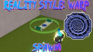 Shindo Life  Reality Style Warp Spawn and Location [upl. by Bazil]