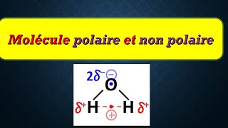 Le caractère dipolaire dune molécule polaire ou non polaire 1BAC science [upl. by Aniwde]