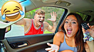 LOCKING MY BOYFRIEND OUT OF THE CAR PRANK [upl. by Analos993]