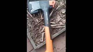 Fiskars X7 HandAxe Review [upl. by Braunstein]