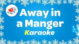 Away in a Manger Christmas Karaoke Instrumental Music Only with Lyrics [upl. by Petrine]