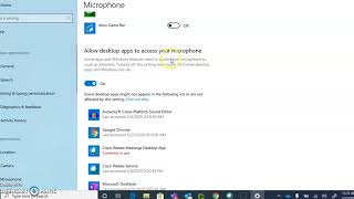 Cisco Webex  Microphone Access Windows 10 [upl. by Akapol]