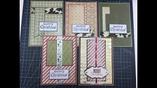 Christmas Cards  Handmade  Using up Scraps [upl. by Atiuqer808]