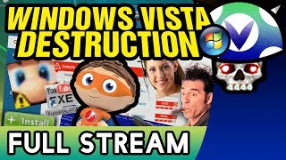 Vinesauce Joel  Windows Vista Destruction  FULL STREAM Part 1 [upl. by Thursby]