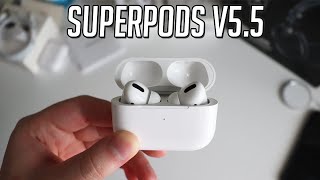 Best AirPods Pro Super Copy Superpods v55  REAL ANC amp Spatial Audio Head Tracking 90 ANC Level [upl. by Huskamp]