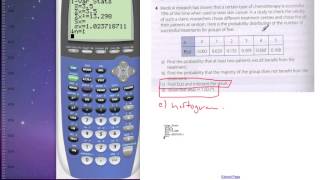 IB Using GDC to find Probability Distributions Expected Value and Standard Deviation [upl. by Liatris274]