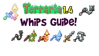 Terraria 14 Summoner Whips Guide Whip Weapon All Whips Tier List [upl. by Sigmund333]