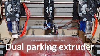 Pt1 Dual quotparkingquot extruder for a Prusa i3 RepRap 3D printer  by 3DProto [upl. by Graff]