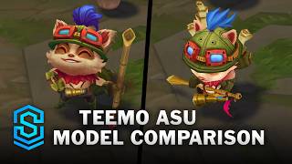 NEW vs OLD Teemo ASU Model Comparison  League of Legends [upl. by Nerty]