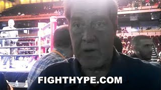 LIPINETS TRAINER GOOSSEN SECONDS AFTER STOPPING LAMONT PETERSON quotVERY HAPPY FOR SERGEYquot [upl. by Eecats]