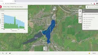 Whaley Bridge  Dam burst simulation [upl. by Ahsikan305]