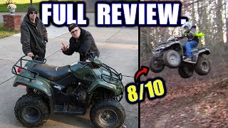 Heres Why the Arctic Cat 250 Is the Best Guest Quad Review Top Speed Jumps amp Wheelies [upl. by Sigsmond]