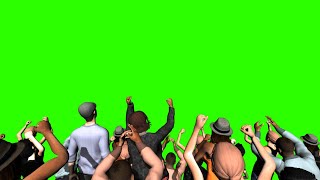 Crowd Cheering 2  Green Screen  Chroma Key [upl. by Lodie583]