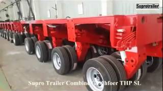 Goldhofer THP SLHydraulic modular trailer [upl. by Rebmyk]