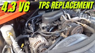 How To Replace Throttle Position Sensor S10 Blazer 43 V6 [upl. by Ettenotna]