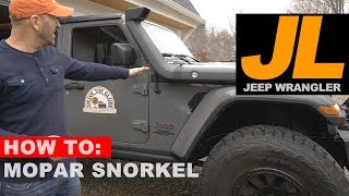 Jeep Wrangler JL Snorkel Install amp Review [upl. by Photima578]