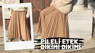 PİLELİ ETEK DİKİMİ  DIY [upl. by Ttemme]