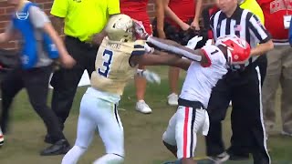 Georgia vs Georgia Tech Fight George Pickens EJECTED For Throwing Punches [upl. by Beal]