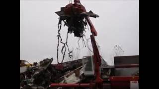 IngBonfiglioli ARIETE portable baler processing mixed scrap [upl. by Ohcirej]