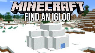 How to Find an Igloo in Minecraft All Versions [upl. by Acnairb]