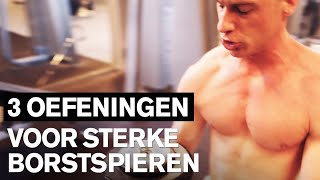 BORST WORKOUT 3 basisoefeningen voor sterke borstspieren [upl. by Mariele]