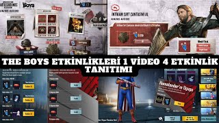 The Boys Etkinlikleri Pubg Mobile Uğurlu Sandık amp İntikam Sırt Çantası Vought amp Uğurlu Kasa Açılımı [upl. by Sherwin]