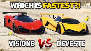 GTA 5 ONLINE  DEVESTE VS VISIONE WHICH IS FASTEST [upl. by Tihw]