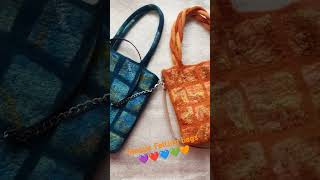 Mosaic felting bags [upl. by Frost557]