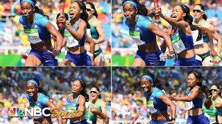 How Allyson Felix and Team USA won gold after dropping the baton  NBC Sports [upl. by Shipp]