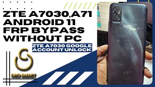 Google account bypass zte a7030  Frp zte a71 android 11 [upl. by Godrich855]