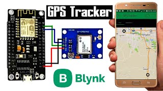 GPS Tracker With NodeMCU Esp8266  NodeMCU GPS Blynk [upl. by Llieno131]