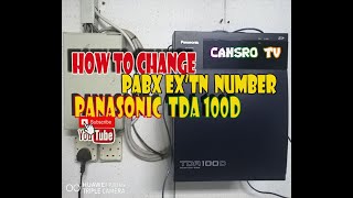 HOW TO Change PABX Tel Extension Number in Panasonic TDA 100D [upl. by Amlev]