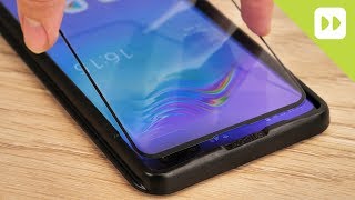 Olixar Samsung Galaxy S10 5G Glass Screen Protector Installation Guide amp Review [upl. by Strep]