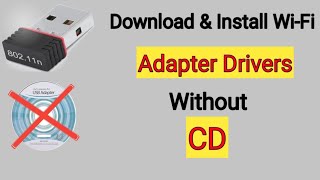 How To Install Wifi Driver Windows 7810Without CDComputer me wifi driver kaise download kare [upl. by Euqinue]