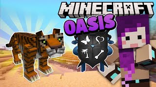 Finding a TIGER in Minecraft Oasis  Ep63 [upl. by Enenej]